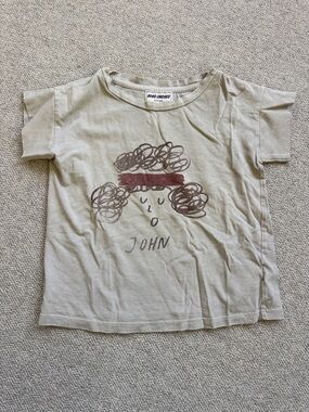 Bobo Choses Light Olive 'John' Graphic Tee